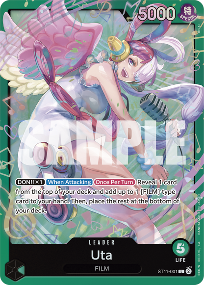 One Piece Card Game Starter Deck ST16 Green Uta